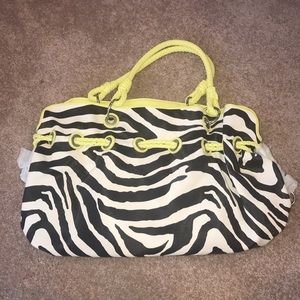 Yellow snd Zebra Purse